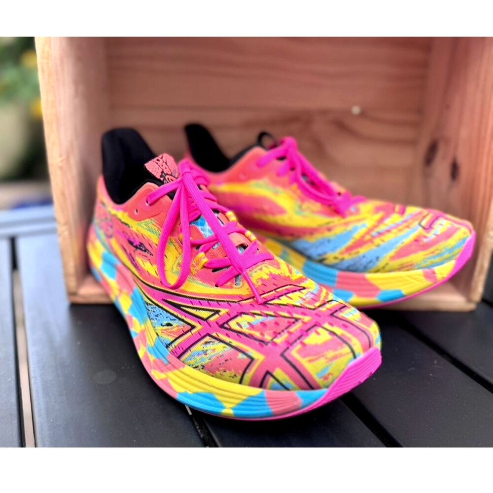 Asics Gel Noosa Tri 15 Aquarium Vibrant Yellow Multicolr FLYTEFOAM Sneakers SZ 9 - Picture 7 of 13